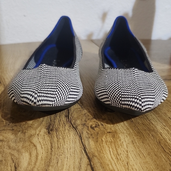 Rothy's Brown and White Herringbone Flats - Picture 3 of 12